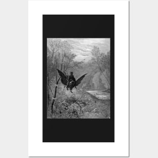 Rugerro on a Hippogriff - Gustave Dore Posters and Art